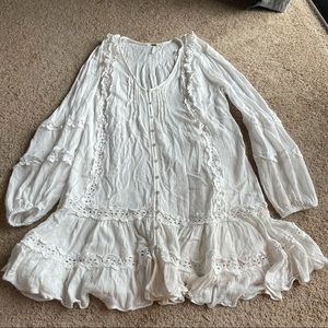 Long sleeve mini dress